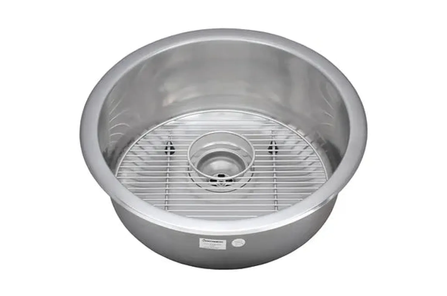 Sale 19" Round 18-Gauge Undermount Single Bowl Stainless Steel Kitchen Bar Sink with Grid Rack and Strainer Stainless Steel Sinks|Single Bowl Sinks