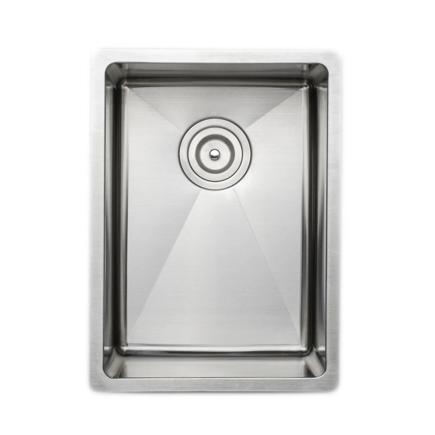 Sale Small Radius 14" 16-Gauge Undermount Stainless Steel Bar Sink Bar / Prep Sinks