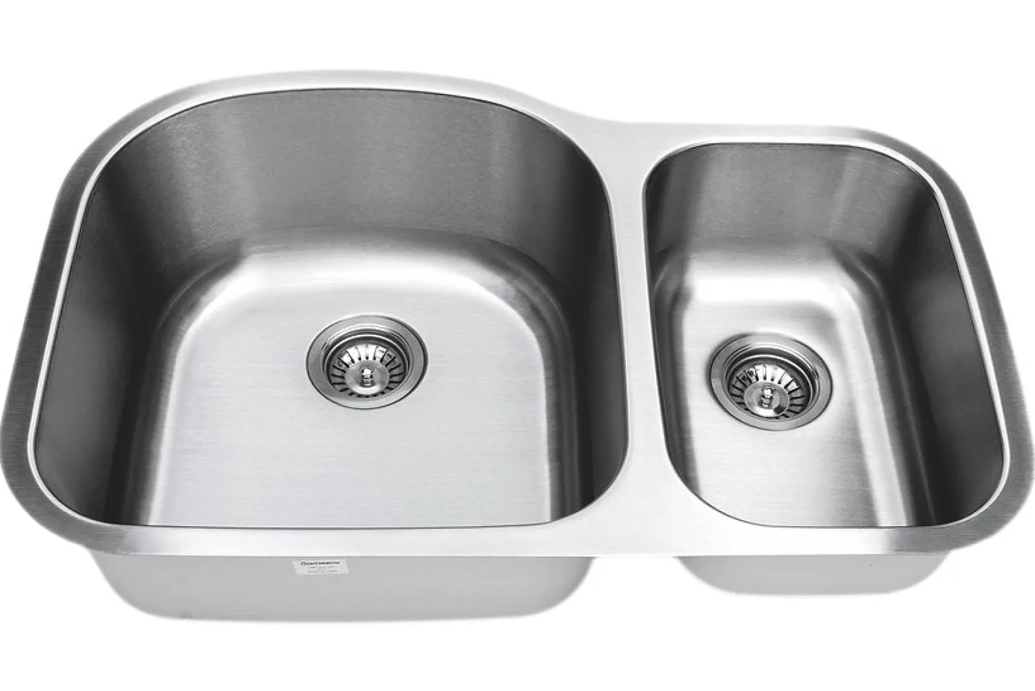Best 32" Undermount Double Bowl 16 Gauge Stainless Kitchen Sink with Grids & Drains Stainless Steel Sinks|Double Bowl Sinks