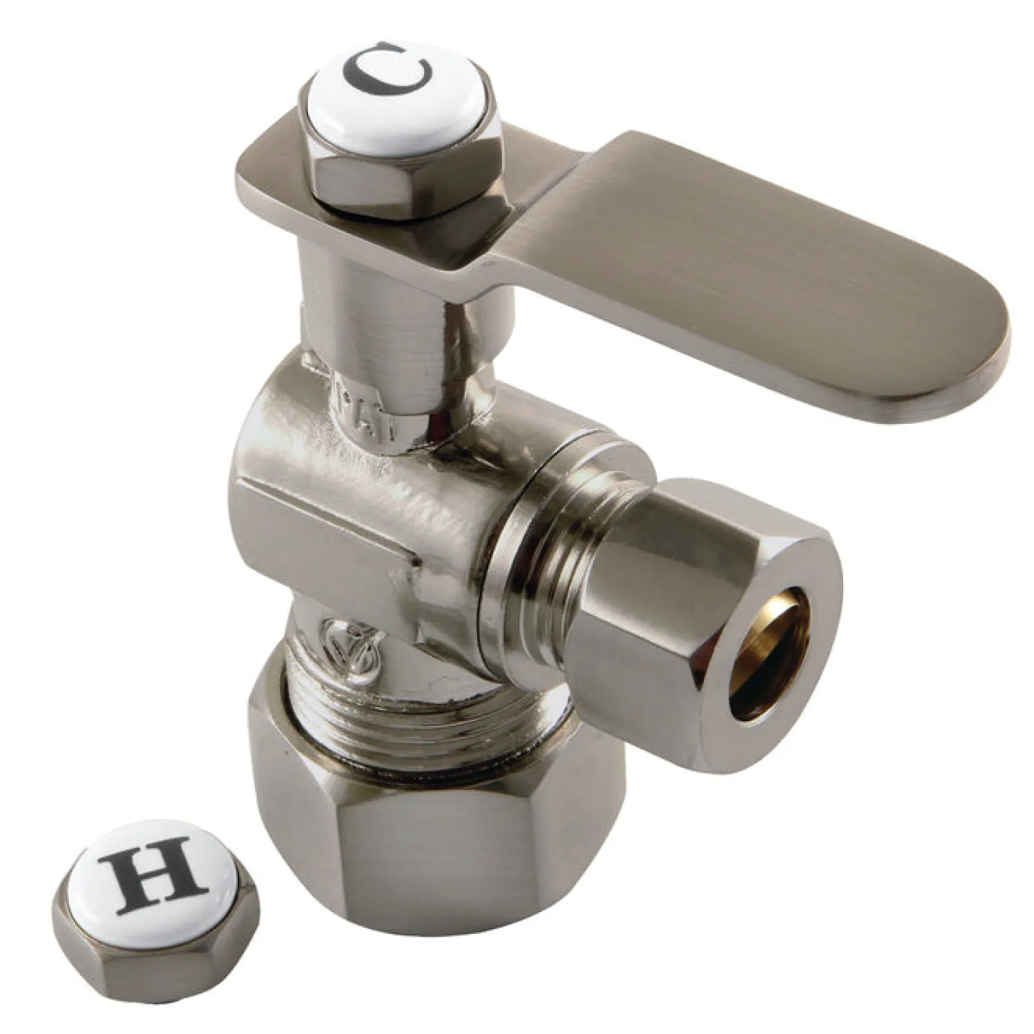 Sale Whitaker Angle Stop Valve- 5/8" x 3/8" O.D. Comp Toilet Parts