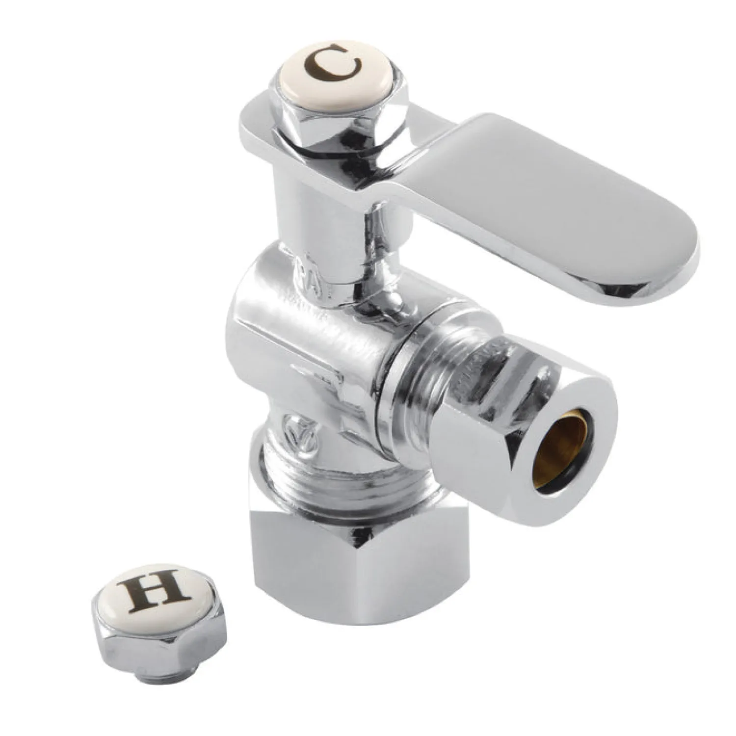 Sale Whitaker Angle Stop Valve- 5/8" x 3/8" O.D. Comp Toilet Parts