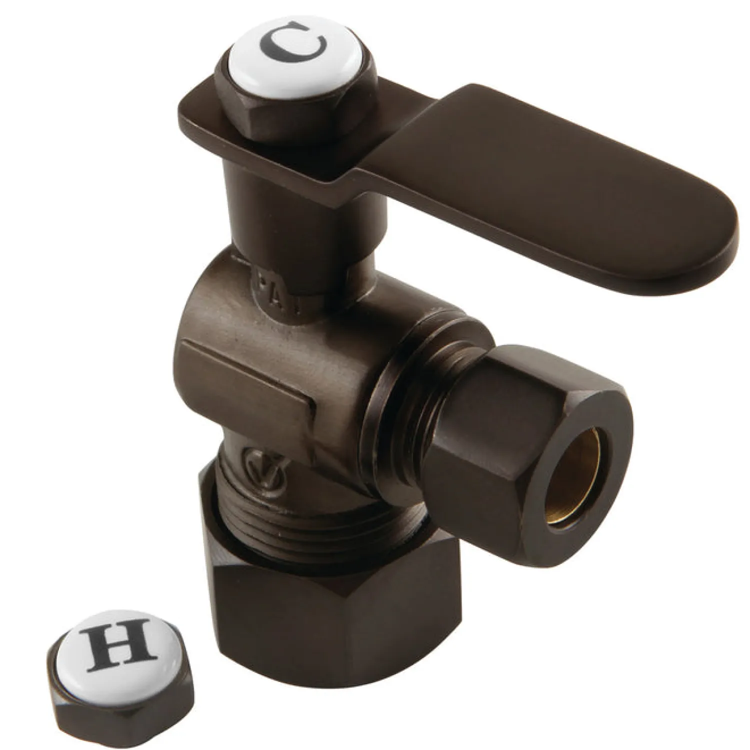 Sale Whitaker Angle Stop Valve- 5/8" x 3/8" O.D. Comp Toilet Parts