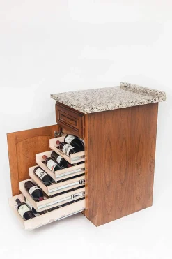 Discount In-Cabinet 30 Bottle Wine Rack Storage & Organization