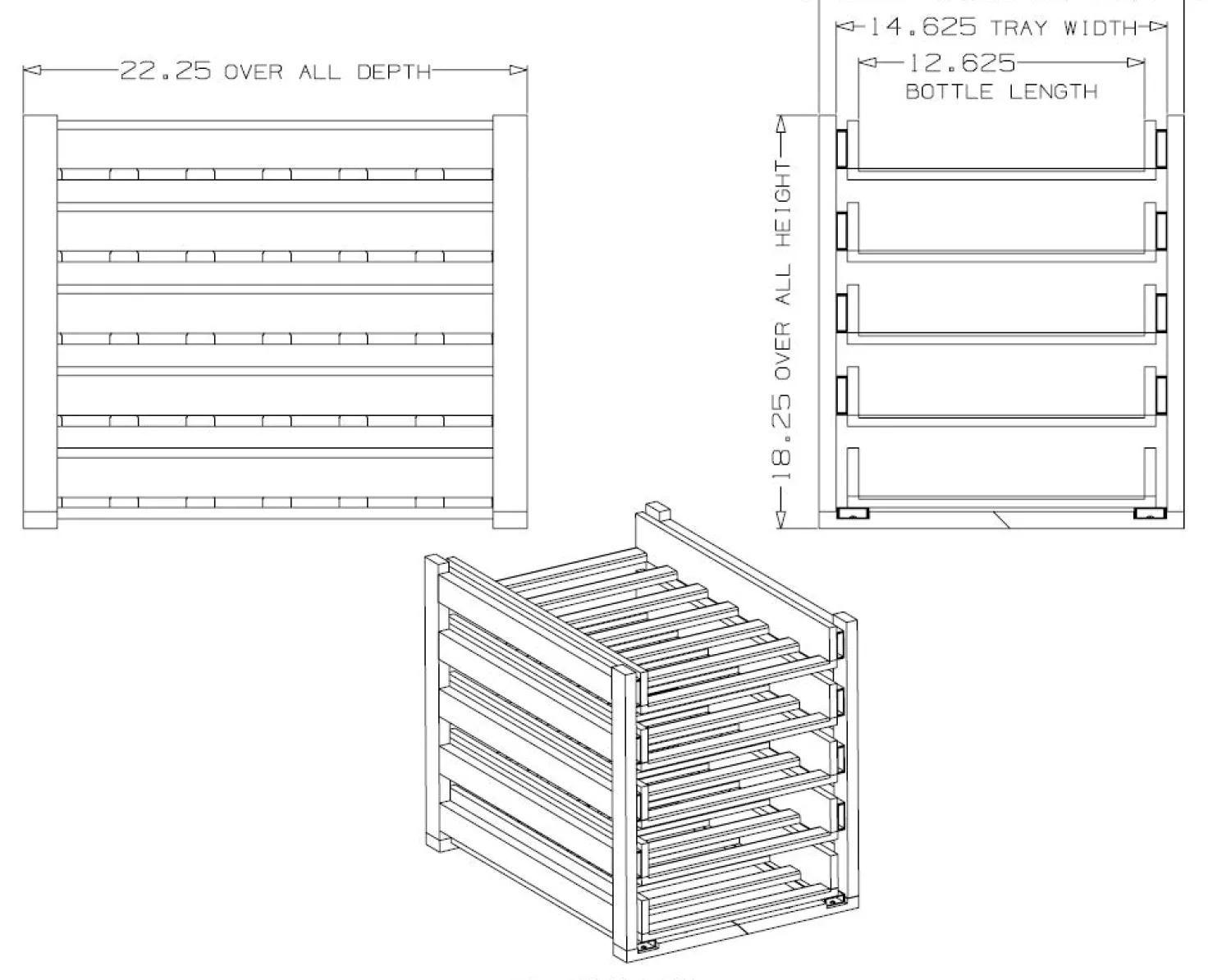 Discount In-Cabinet 30 Bottle Wine Rack Storage & Organization
