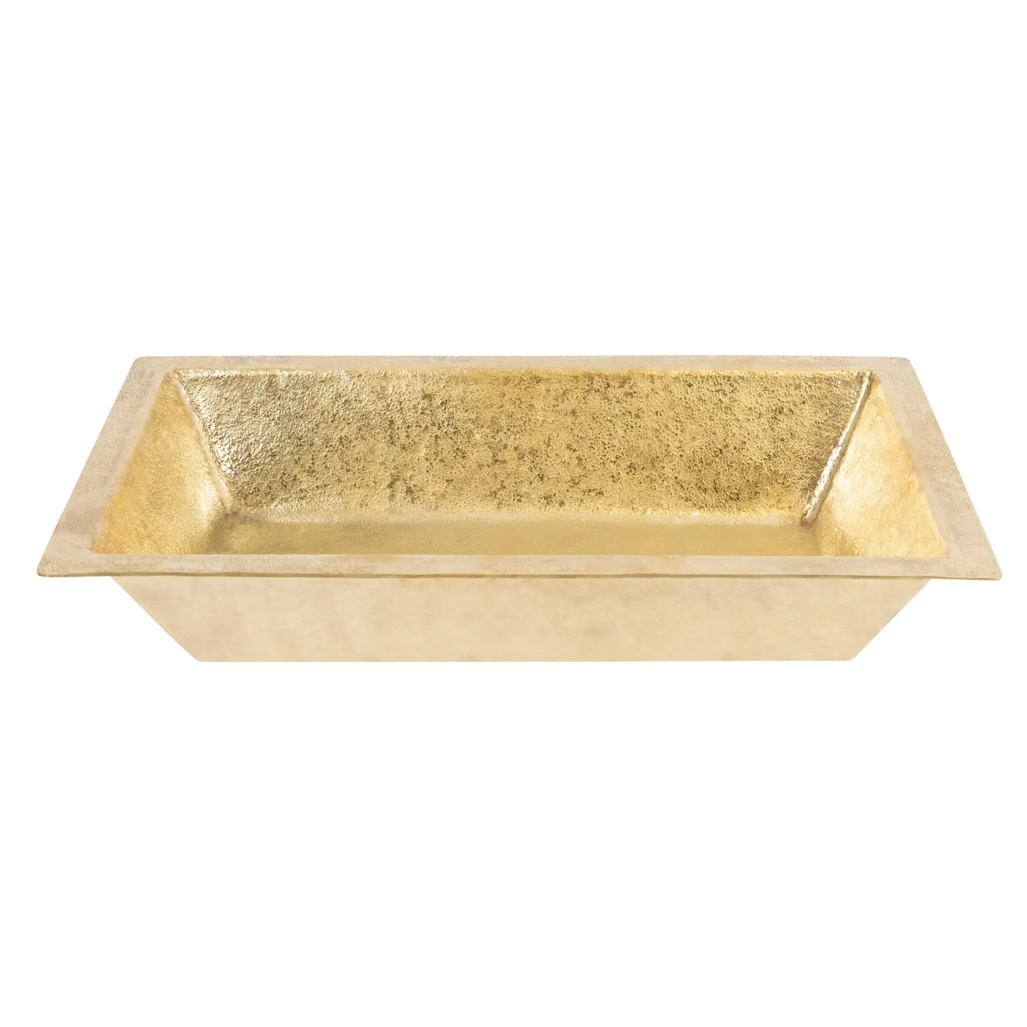 Outlet 22" x 14" Brass Heavy Gauge Bathroom Sink Undermount