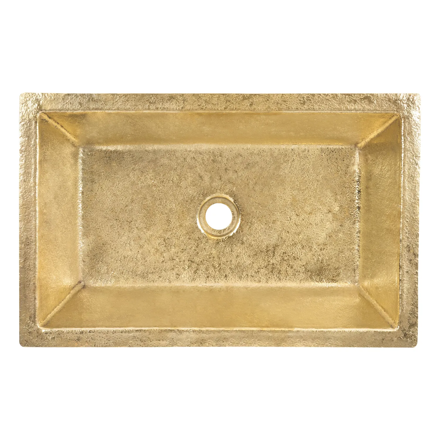 Outlet 22" x 14" Brass Heavy Gauge Bathroom Sink Undermount