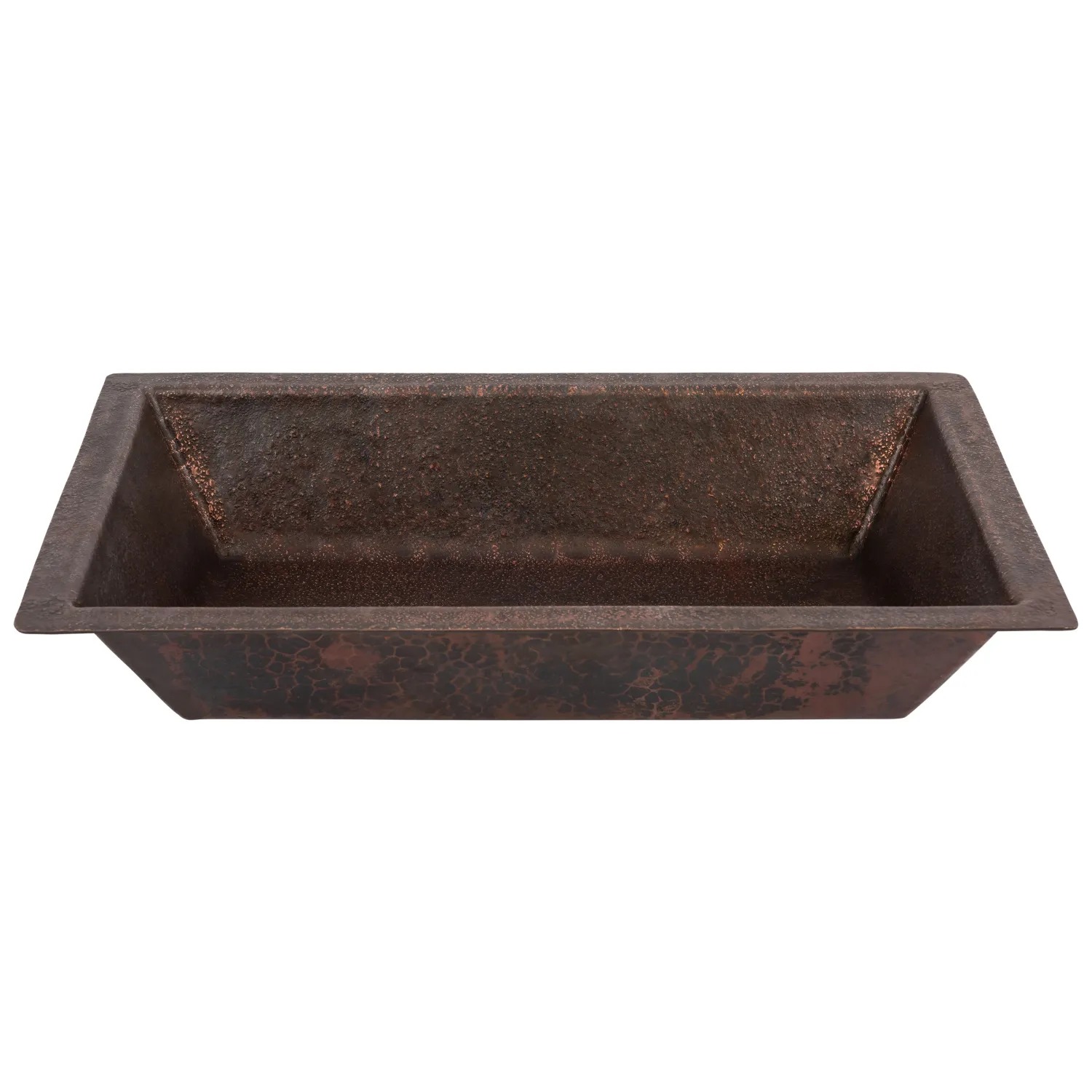 New 22" x 14" Heavy Gauge Copper Bathroom Sink Undermount