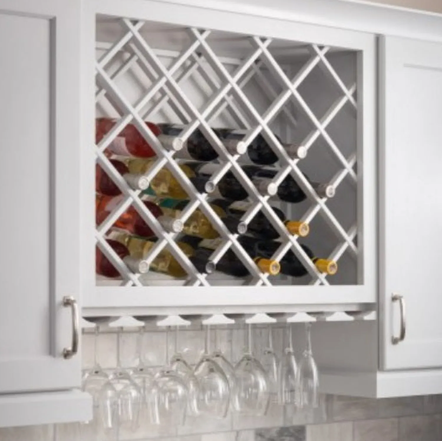 Online 24" x 30" Wine Lattice Rack with Bevel Storage & Organization