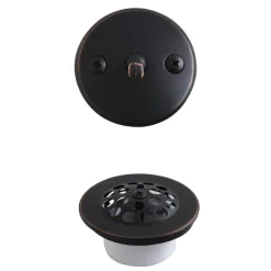 Clearance Zinc Alloy Trip Lever Tub Drain Conversion Kit in Naples Bronze Tub Drains