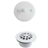 Zinc Alloy Trip Lever Tub Drain Conversion Kit in White Tub Drains